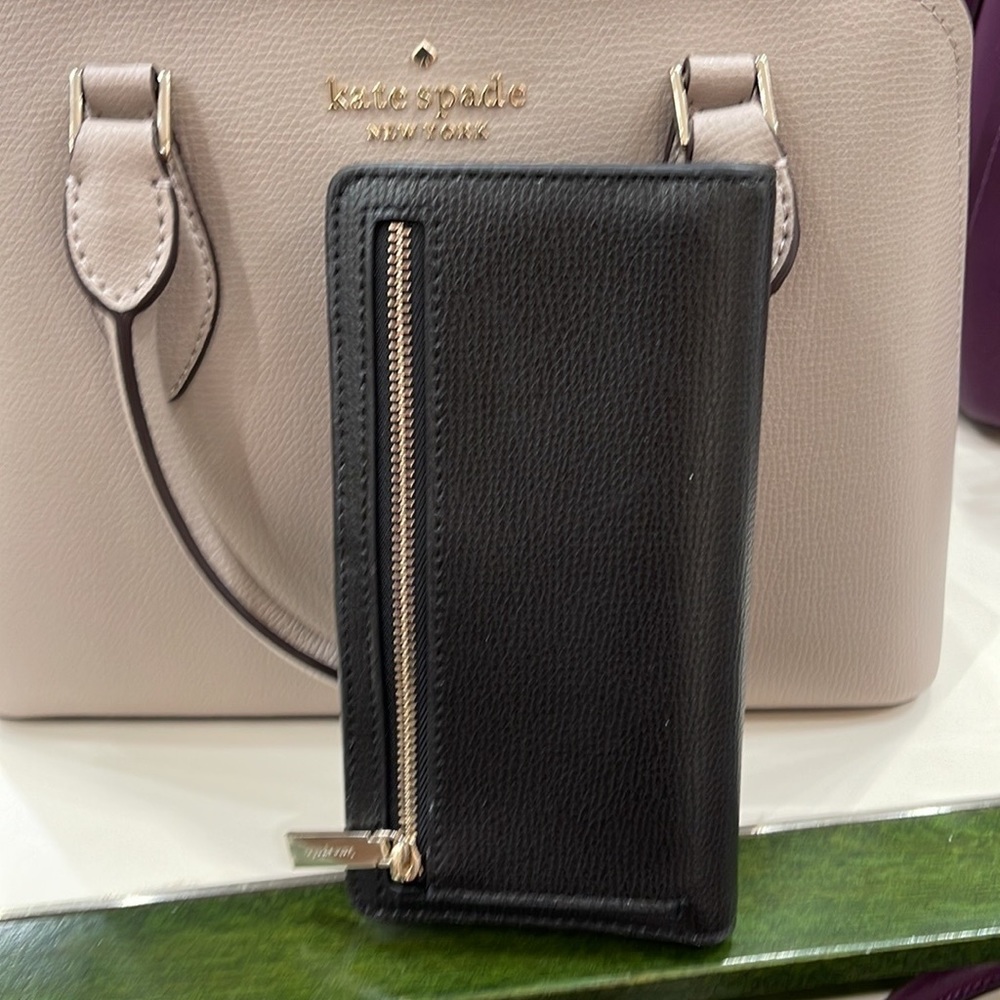 Kate Spade Darcy Large Slim Bifold Wallet 
Black - Picture 10 of 16